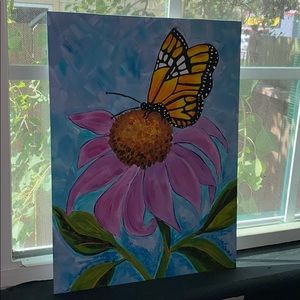 Hand acrylic painting on canvas